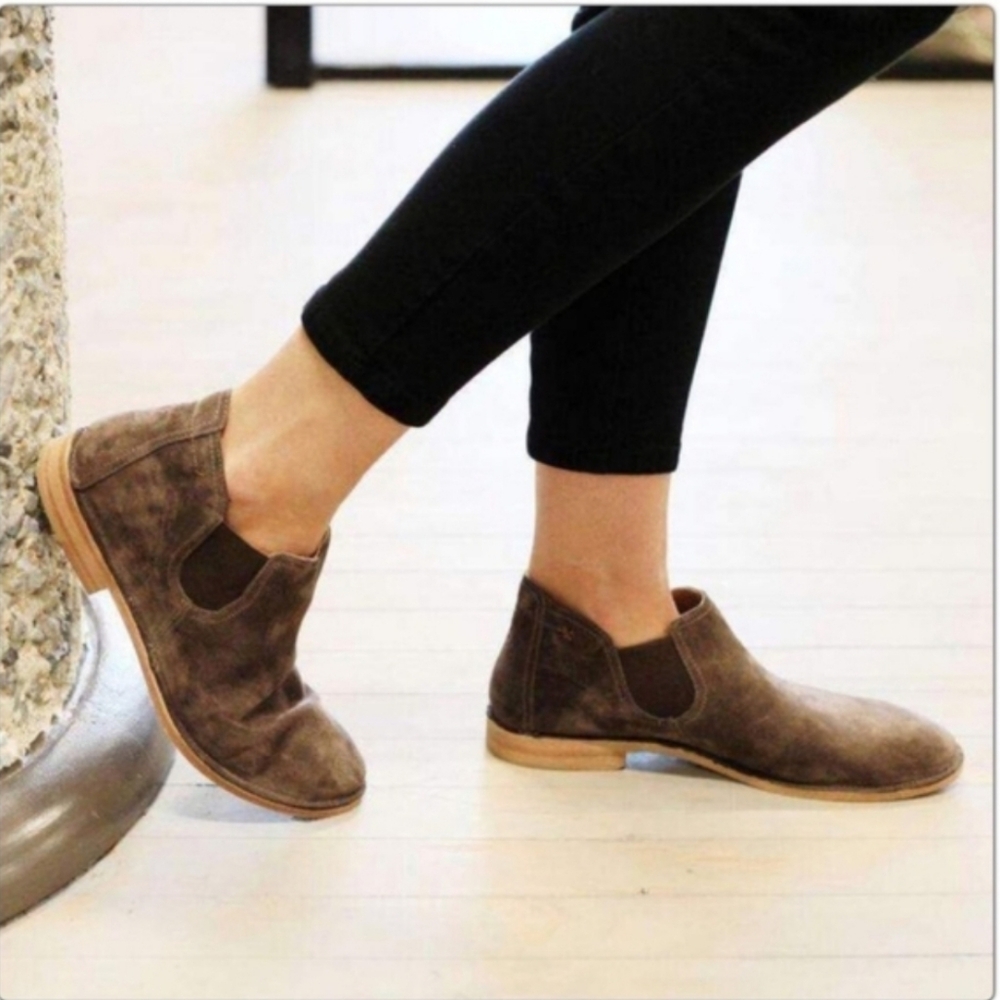 Trask Allison Suede Chelsea Booties